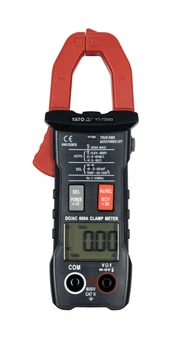Мультиметр-клещи цифровой АС/DC 0-600В, 0-600A, 0-60 МОм, 2хААА, YT-73093, Yato