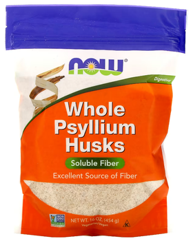 Шелуха семян Подорожника Псиллиум NOW Foods Whole Psyllium Husks 454 г