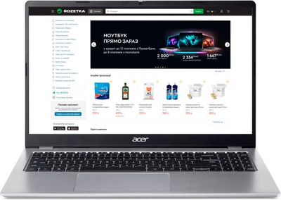 Ноутбук Acer Chromebook 315 CB315-7H-C1Y2 (NX.JUVEU.001) Sparkly Silver