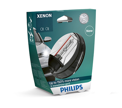 Автолампи ксенон PHILIPS 42402XV2S1 D4S 35W P32d-5 X-tremeVision gen2 +150%