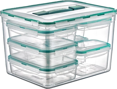 Набор контейнеров Irak Plastik Fresh Box Kombi Set из 8 шт прозрачный (5366kmd_LC-385)