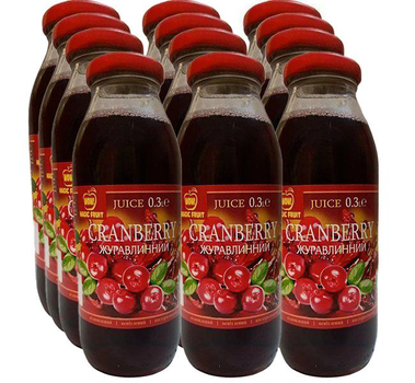 Упаковка соку Журавлина Magic Fruit ( 300 мл х 12 шт )