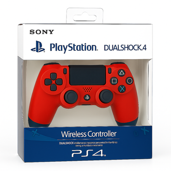 Бездротовий геймпад для приставки PlayStation 4 Dualshock 4 Red Blood Червоний джойстик для PS4 з коробкою