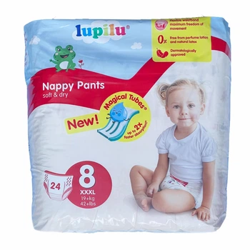 Підгузки - трусики Lupilu soft & dry 8 (19+ кг), 24 шт