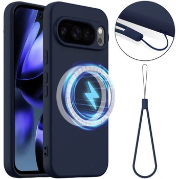 Защитный чехол Deexe Silicone Case with MagSafe для Google Pixel 10 Pro XL - Dark Blue
