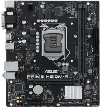 Мат.плата 1200 (h510) Asus prime h510m-r, h510, 2xDDR4, Int.Video(CPU), 4xSATA3, 1xPCI-E 16x 4.0, 1xPCI-E 1x 3.0, alc897, i219-v, 4xUSB3.2/6xUSB2.0, vga/dvi/hdmi, MicroATX