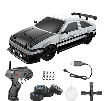 Машинка для дрифта на радиоуправлении 1:16 Toyota AE86 4WD белая