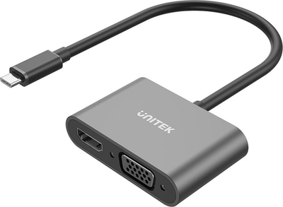 Adapter Unitek USB-C to HDMI and VGA Adapter (V1168A)