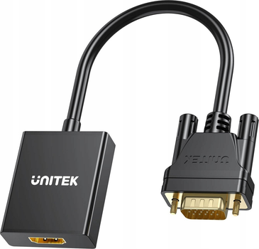 Adapter Unitek VGA to HDMI Adapter (V1112ABK01)