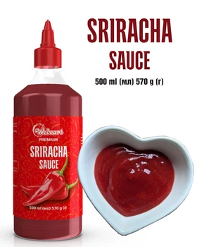 Соус в бутылке Sriracha Sauce Welvart,бутылка 560г