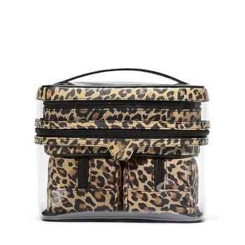 Косметичка 4 в 1 Леопард Victoria's Secret 4-Piece Makeup Bag Print