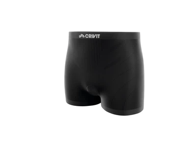 Велошорти безшовні з памперсом для жінки Crivit Dryact™ 431606 S чорний