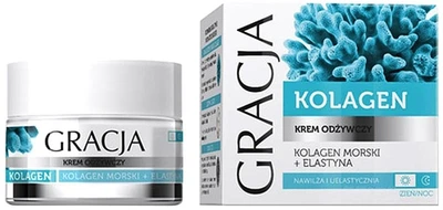 Питательный крем против морщин с морским коллагеном и эластином Miraculum Gracja 50ml (673100-875168-2)