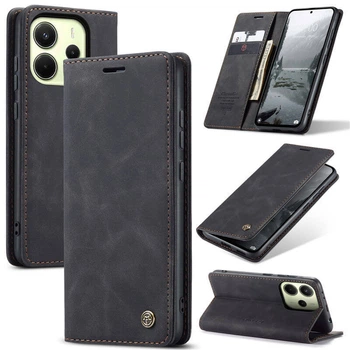 Чехол книжка с магнитом Xiaomi Redmi Note 14 (версия EU) CaseMe Black (43225-2B)
