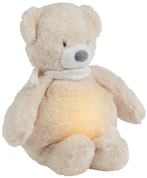Іграшка - нічник Nattou Sleepy Bear музична із сенсором плачу Бежева 876612 (5414673876612)