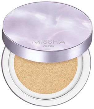 Podkład do twarzy Missha Glow Layering Fit Cushion SPF50+/PA + + + + z efektem rozjaśniającym 17 Ivory 14 g (8809747950058)