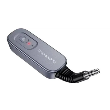 Bluetooth ресивер BOROFONE BC51 Clear way AUX BT receiver Metal Gray 72090