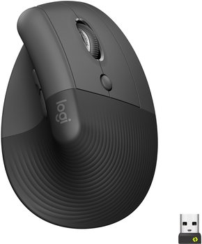 Mysz Logitech Lift for Business Wireless/Bluetooth Graphite (910-006494) (2423LV00HYQ9) - Outlet