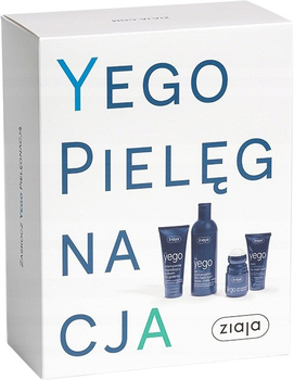Zestaw kosmetyków pielęgnacyjnych Ziaja Yego Balsam po goleniu 75 ml + Żel 3 w 1 pod prysznic 300 ml + Antyperspirant 60 ml + Krem do twarzy 50 ml (5901887046479)