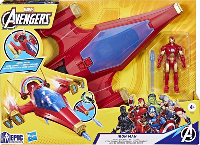 Zestaw zabawek Hasbro Marvel: Avengers Iron Man Repulsor Blast Battle Jet F9329 (5010996230867)