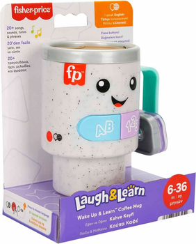 Zabawka interaktywna dla dzieci Fisher-Price Laugh and Learn kubek śniadaniowy Wake Up and Learn HWY44 (194735223954)