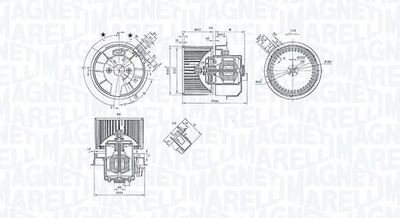 Вентилятор салона Magneti Marelli (069412247010)