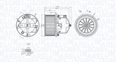 Вентилятор салона Magneti Marelli (069412352010)