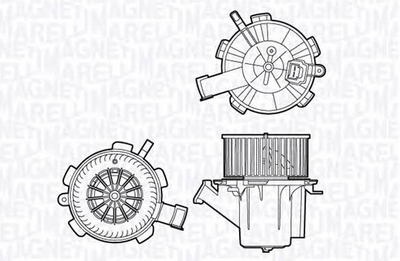 Двигатель вентиляции салона Magneti Marelli (069412706010)