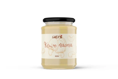 Паста кеш'ю ТМ "Gustyi" 100% 500г (4825489257488)