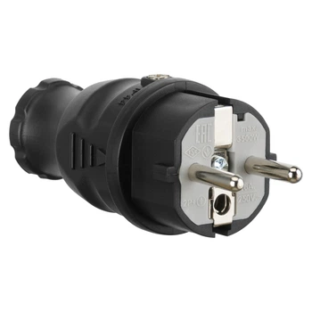 Вилка кабельна SCHUKO 16A 250В 2P+E IP54 IDE Чорний (115)