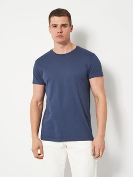Футболка бавовняна довга чоловіча Sol's Crusader Men Organic Cotton 03582244 S Джинсова (3609371053119)