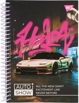 Блокнот YES Auto show Honda А5 64 листа Клетка (152014) (5056574452832)