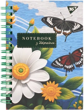 Блокнот YES Ukrainian notebook А6 64 аркуші Клітинка (152027) (5056574452962)