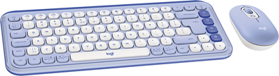 Zestaw bezprzewodowy Logitech Pop Icon Combo Lilac (920-013078)