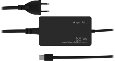 Zasilacz do laptopa Gembird USB Type-C 65 W (NPA-AC-PDQC65-01)
