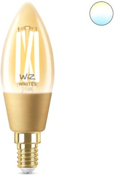 Розумна лампочка WIZ E14 4.9 W (25 W 370 Lm) C35 2000-5000 K філаментна Wi-Fi (929003017701)