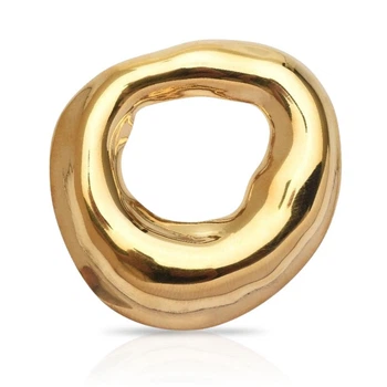 Брошь из стали BROCHE бижутерия Модерн Дюна золотистая BRBF114989