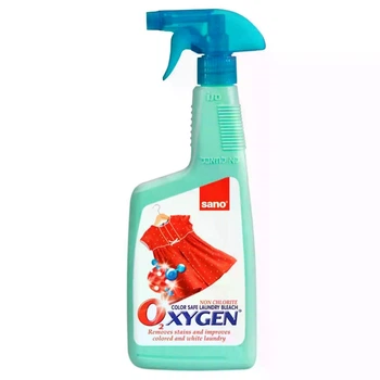 Sano Oxygen Плямовивідник-спрей 750 мл Активний кисень для видалення складних плям