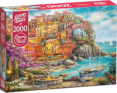 Puzzle CherryPazzi A beautiful day at Cinque Terre 2000 elementów 50071 (5903728750071)