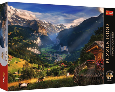 Puzzle Trefl Premium Plus Quality Photo Odyssey dolina lauterbrunnen Szwajcaria 1000 elementów 10821 (5900511108217)