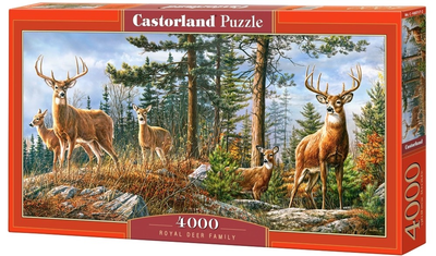 Puzzle Castorland Królewska rodzina jeleni 4000 elementów C-400317-2 (5904438400317)