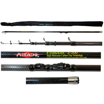 Вудка карбонова Mikado Princess з кільцями 4м Carbon