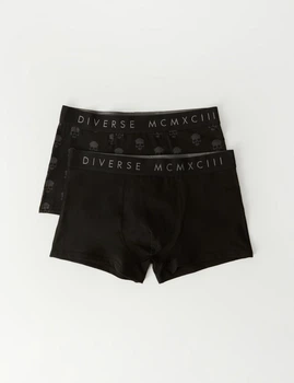 Набор трусов шорт боксеров мужских Diverse PRM GLOS 2PACK XL Черный (5905384070685)