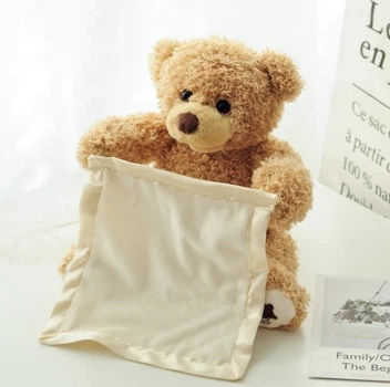 Дитяча інтерактивна іграшка Ведмедик Peekaboo Bear Brown 25 см
