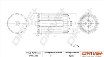 Паливний фільтр Drive+ Kia Ceed 1.6 CRDI 08- (DP1110.13.0135)