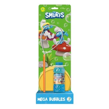 Мыльные пузыри Mega Bubbles Смурфы 450 мл развлечения для детей активный отдых игрушка