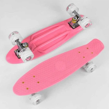 Скейт Пенні борд "Best Board", дошка = 55 см, колеса PU зі світлом, діаметр 6 см