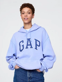 Худі тепле оверсайз жіноче GAP 952310584 L Блакитне (1159838876)