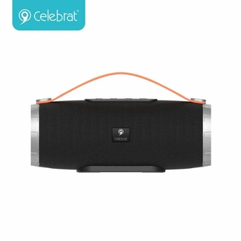 Портативная беспроводная Bluetooth колонка акустика CELEBRAT SP-6 TWS 1500 мАч со встроенным микрофоном |AUX/USB/TF/FM/BT5.0, 5W*2| Черный