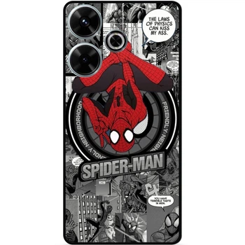 Силиконовый чехол бампер Candy для Xiaomi Redmi 13 с рисунком Человек паук Spider man